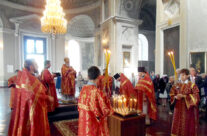 В день памяти Патриарха Сергия (Страгородского) епископ Илия возглавил литургию в Воскресенском соборе Арзамаса